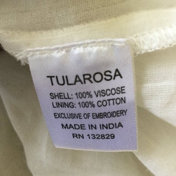 Tularosa Embroidered Eyelet/Lace Rocky Wrap Dress l - Picture 10 of 12